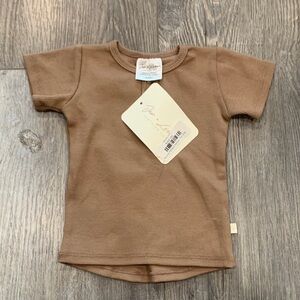 Jax & Lennon Mocha Ribber Henley Tee